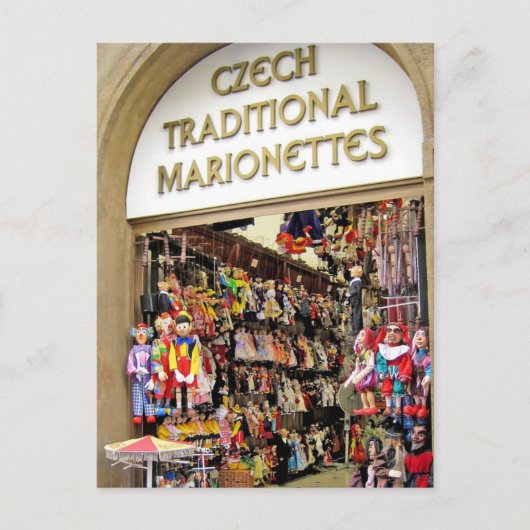 Tschechische Puppen Postkarte (Vorderseite)