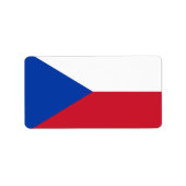 Tschechische Republik Adressaufkleber (Vorne)