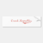 Tschechische Republik Autoaufkleber (Vorne)