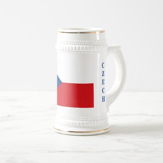 TSCHECHISCHE REPUBLIK BIERGLAS (VorderseiteRechts)