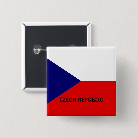 Tschechische Republik Button (Vorne & Hinten)