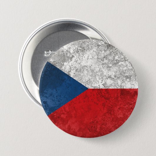 Tschechische Republik Button (Vorne & Hinten)