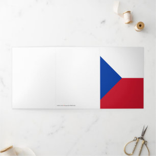 Tschechische Republik Dreifach Gefaltete Karte