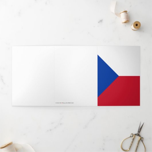 Tschechische Republik Dreifach Gefaltete Karte (Außenbereich)