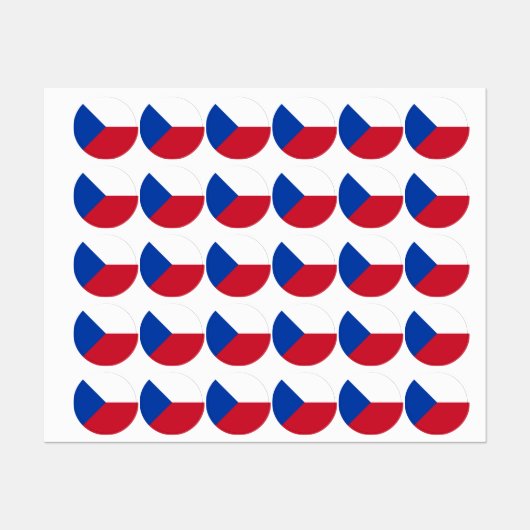 Tschechische Republik Etiketten (Blatt)