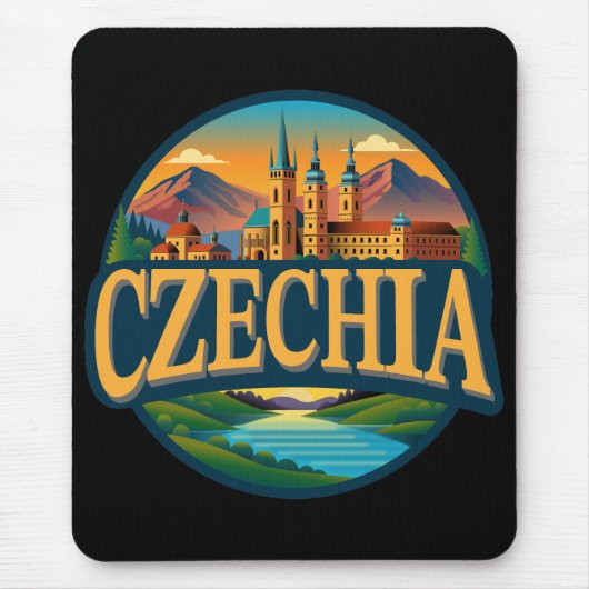 Tschechische Republik Europa Mousepad (Vorne)