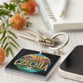 Tschechische Republik Europa Schlüsselanhänger (Vorderseite rechts)