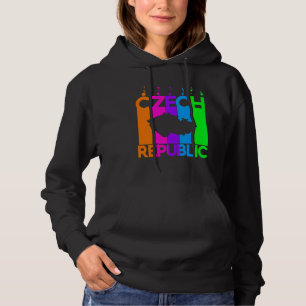 Tschechische Republik Farbige Blasen Hoodie