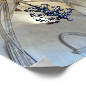 Tschechische Republik Flagge auf der Burg Prag Poster (Ecke)