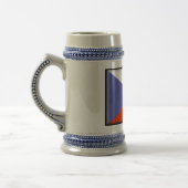 Tschechische Republik-Flagge Bierglas (Links)