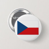 Tschechische Republik-Flagge Button (Vorne & Hinten)