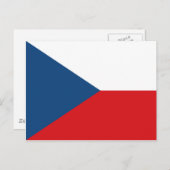 Tschechische Republik Flagge CZ Postkarte (Vorne/Hinten)
