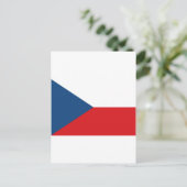 Tschechische Republik Flagge CZ Postkarte (Stehend Vorderseite)