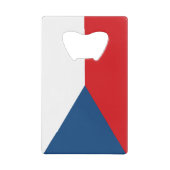 Tschechische Republik-Flagge Geldkarten Flaschenöffner (Vorderseite)