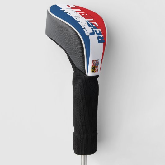 Tschechische Republik Flagge Gorgetic Patriotic Golf Headcover (angewinkelt)