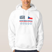 Tschechische Republik-Flagge Hoodie (Vorderseite)