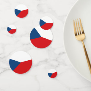 Tschechische Republik Flagge Konfetti