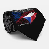 Tschechische Republik Flagge Krawatte (Gerollt)
