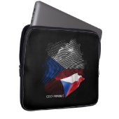 Tschechische Republik Flagge Laptopschutzhülle (Vorne Rechts)