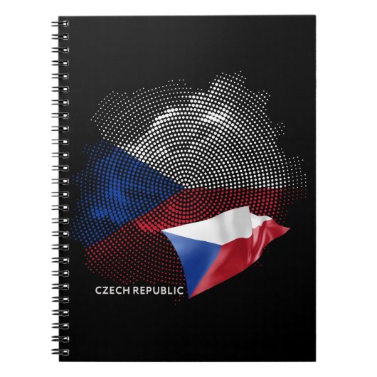 Tschechische Republik Flagge Notizblock (Vorderseite)