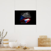 Tschechische Republik Flagge Poster (Küche)