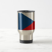 Tschechische Republik-Flagge Reisebecher (Mittel)