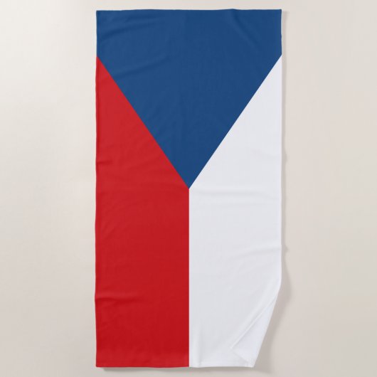 Tschechische Republik Flagge Strandtuch (Vorderseite)