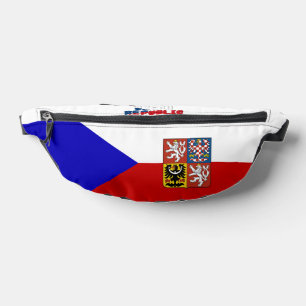 Tschechische Republik Flagge, Wappen Bauchtasche