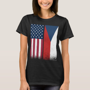 Tschechische Republik - Flaggen Proud USA T-Shirt