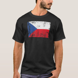 Tschechische Republik Flaggen Tschechien Fußball F T-Shirt