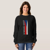Tschechische Republik Flaggenfarben Sweatshirt (Vorne ganz)