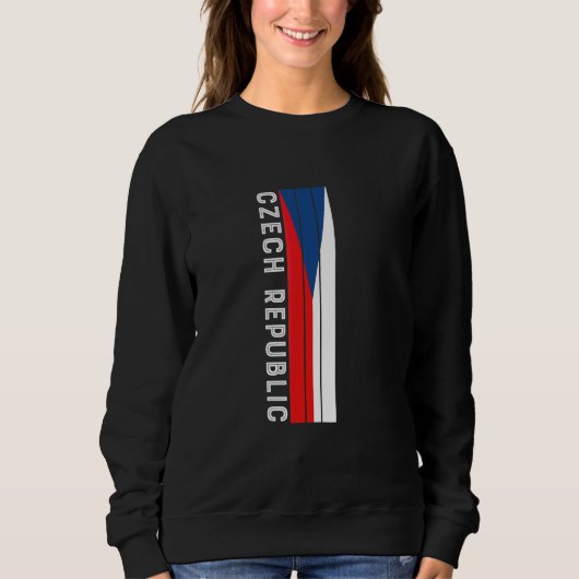 Tschechische Republik Flaggenfarben Sweatshirt (Vorderseite)