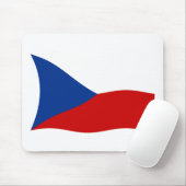 Tschechische Republik Flaggenmousepad Mousepad (Mit Mouse)