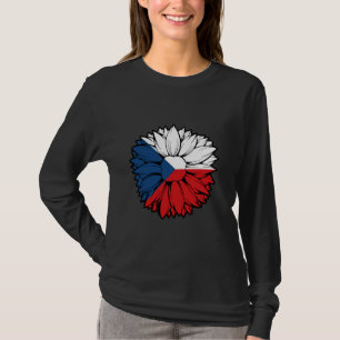 Tschechische Republik Flaggenstaat Sunflower Ceska T-Shirt