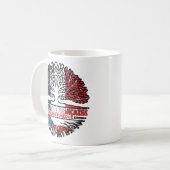 Tschechische Republik Frankreich - Tree Roots-Flag Kaffeetasse (Vorderseite Links)