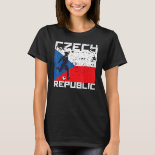 Tschechische Republik Fußball Fan Jersey Flag Cze T-Shirt