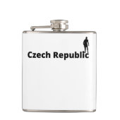 Tschechische Republik Fußball Flachmann (Vorderseite)