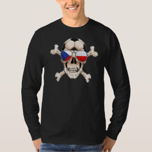 Tschechische Republik Fußball-Piraten Leiter Tsche T-Shirt