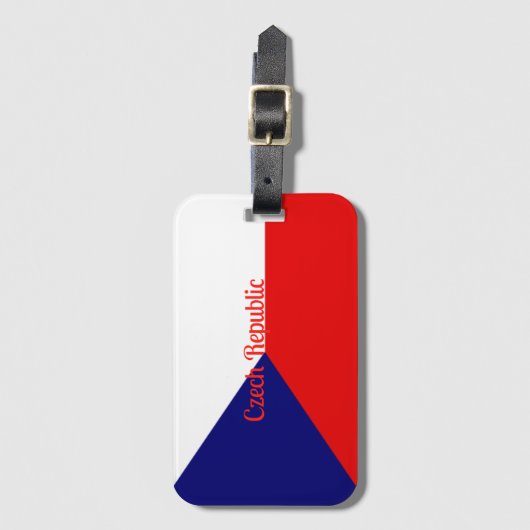 Tschechische Republik Gepäckanhänger (Vorderseite Vertikal)