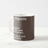 Tschechische Republik Girl Pride Country Zuhause R Kaffeetasse (Vorderseite Links)