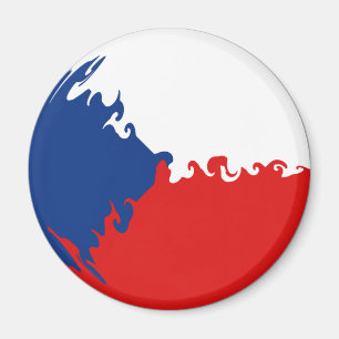 Tschechische Republik-Gnarly Flagge Magnet