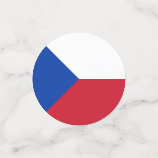 Tschechische Republik Konfetti (Klein Vorderseite)