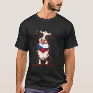 Tschechische Republik Kuh Herz Ceska Tschechische T-Shirt