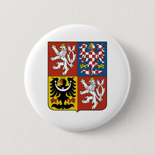 Tschechische Republik Landeswappen Symbol Emblem F Button