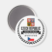 Tschechische Republik Magnet (Vorderseite/Rückseite)