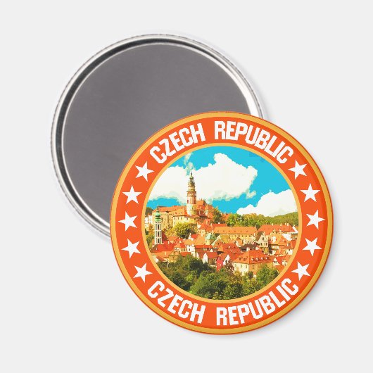 Tschechische Republik Magnet (Vorderseite/Rückseite)