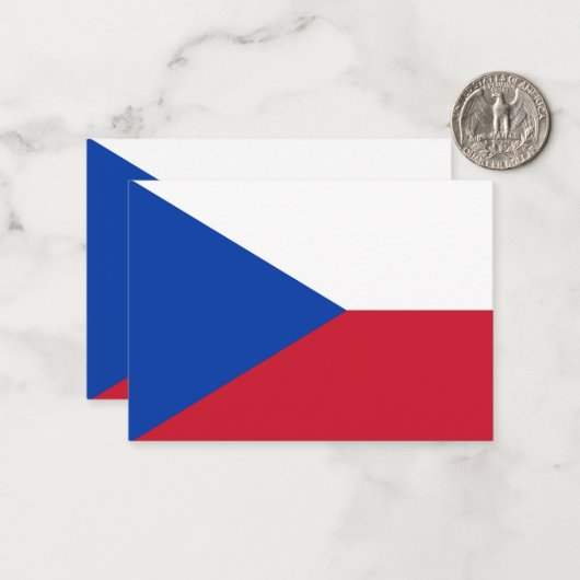 Tschechische Republik Mitteilungskarte (Vorderseite/Rückseite Beispiel)