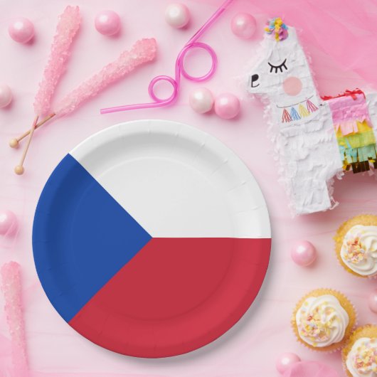Tschechische Republik Pappteller (Party)