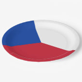 Tschechische Republik Pappteller (Schrägansicht)