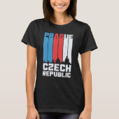 Tschechische Republik Prag Skyline Prag T-Shirt (Vorderseite)